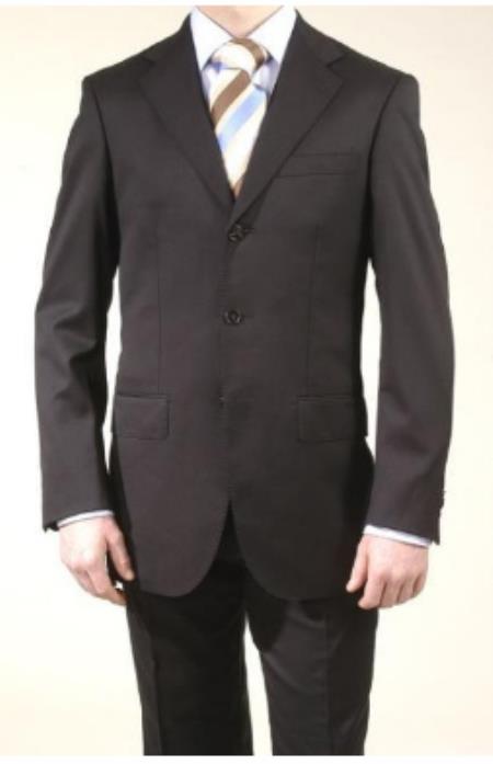 48 Short Suit - Mens Darkest Charcoal Gray Suits 48s main image 0
