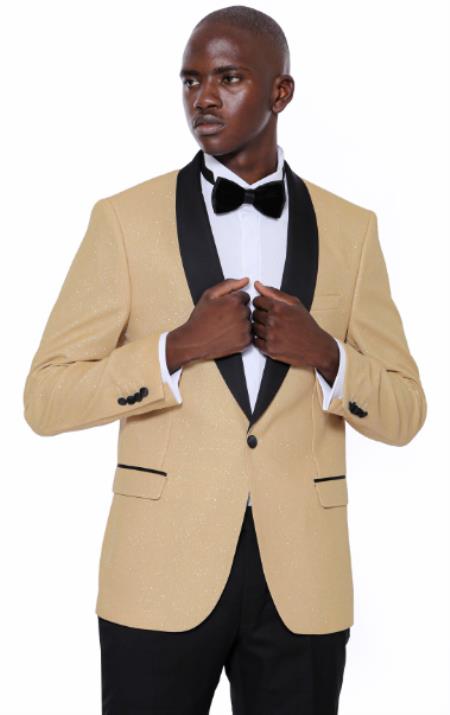 Prom 2026 Tuxedo Suits - Wedding Suits - Yellow Tuxedo Jacket + Pants