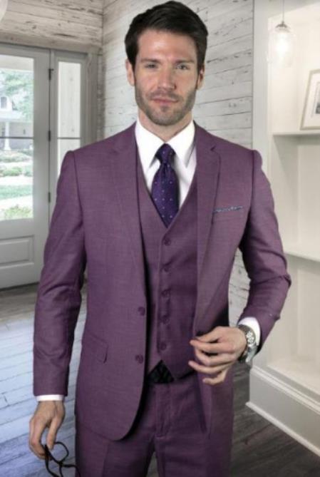 Mens Suits Los Angeles Why Rent To Setup The Group - Call: 3104300939 Light Purple Suit - Purple Groomsmen Suit