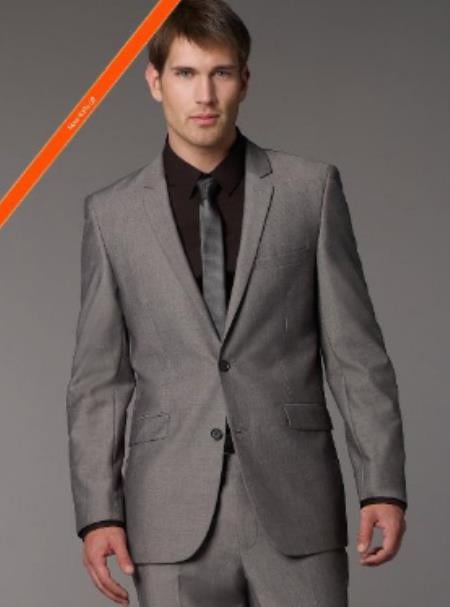 Mens 36 Long Suit - Size 36L Grey Suit