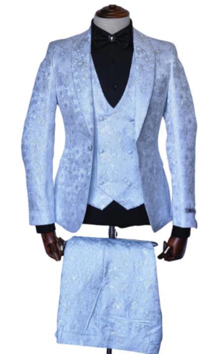 Mens Suits Los Angeles Why Rent To Setup The Group - Call: 3104300939 Groom Suit - Groomsmen Suit - Groom Tuxedo - Groomsmen Light Blue Tuxedo