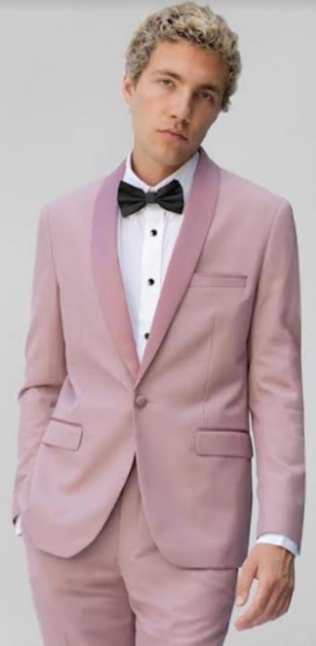 Mens Suits Los Angeles Why Rent To Setup The Group - Call: 3104300939 Pink Wedding Tuxedo - Wedding Suit - Rose Gold Groomsmen Tuxedo