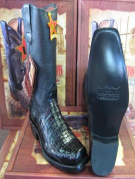 Botas De Cocodrilo Negras - Black