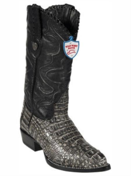 Botas De Cocodrilo Negras - Rustic Black