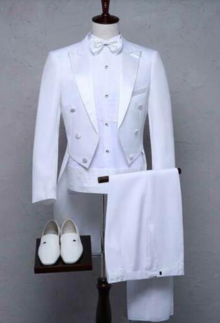 Mens White Cowboy Tuxedo - White Cowboy Suit