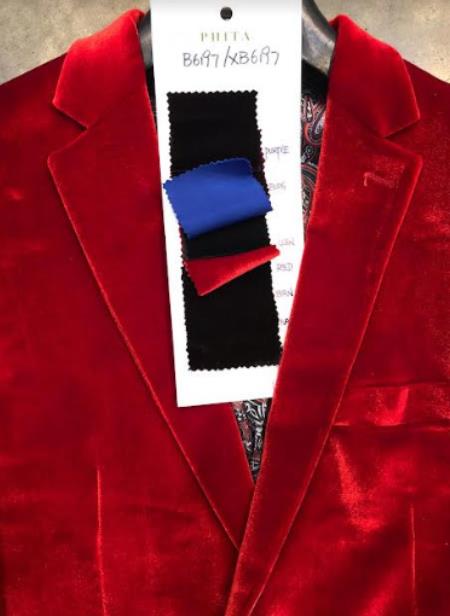 Mens Suit Red