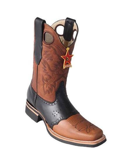 Mens Cowboy Boots Size 13 Honey and Black
