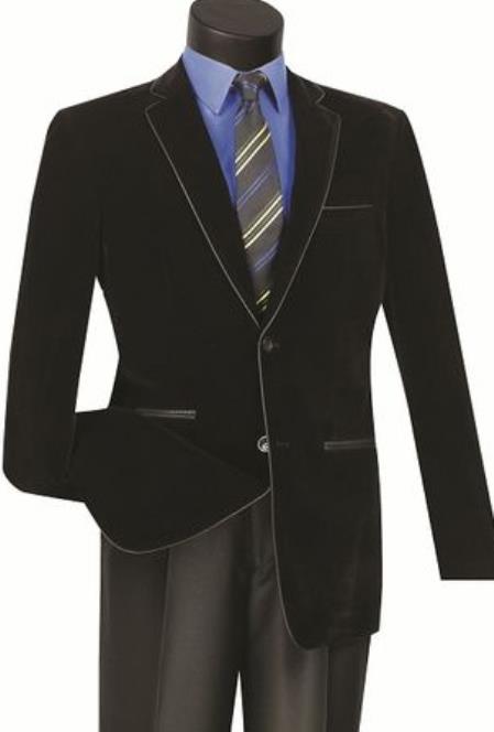 Mens Prom 2026 Party Jacket Black Slim Fit