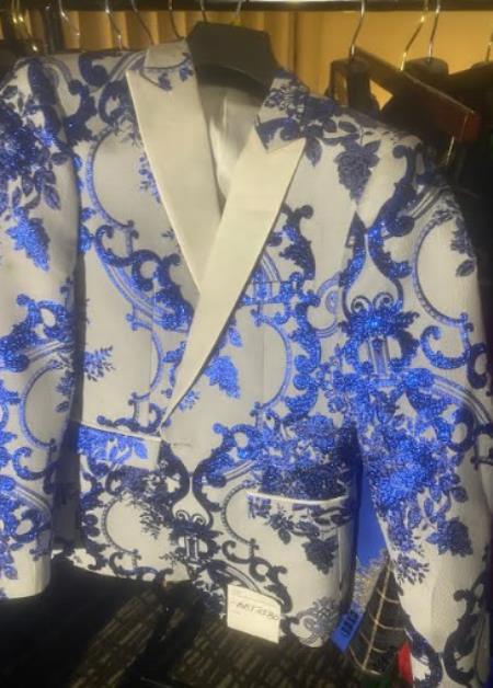 Mens Royal Blue~Off White