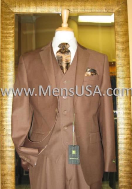 Traje Cafe Hombre - Traje Color Cafe