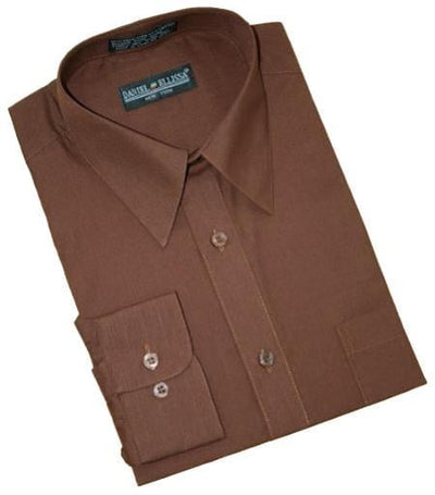 Mens Chocolate Brown Dress Shirt