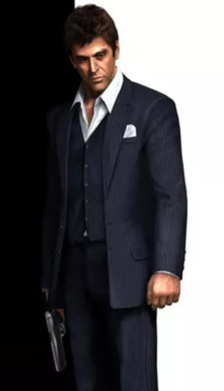 Tony Montana Costume - Black