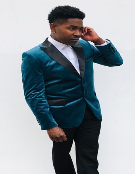 Teal Tuxedo - Teal Prom Suits - Teal Prom 2026 Tuxedos Jacket