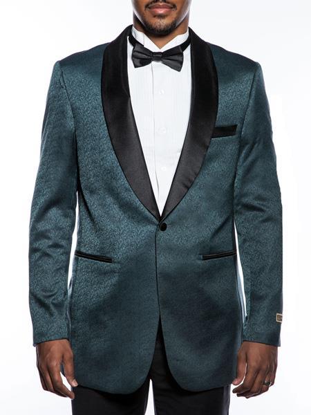 Teal Tuxedo - Teal Prom Suits - Teal Prom  2026  Tuxedos Jacket