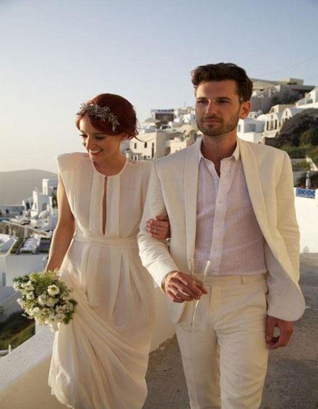 Cream Wedding Suit - Mens Cream Suit