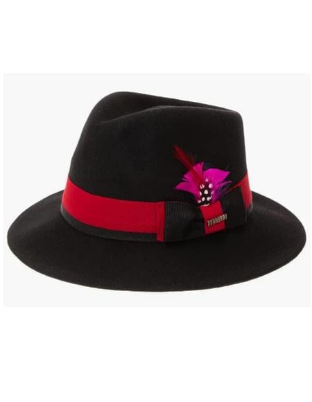 Mens Hat - Black Red