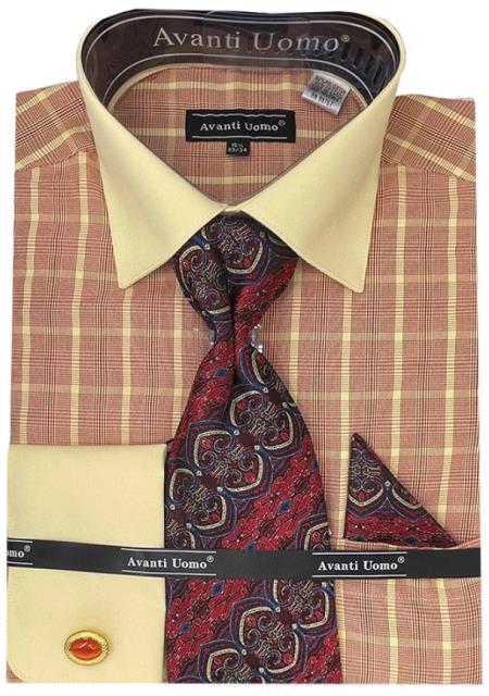 Mens Black Tone on Tone Check Pattern Dress Shirt main image 0