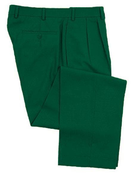 Mens Augusta Green Dress Pants — Menssuitsatlanta