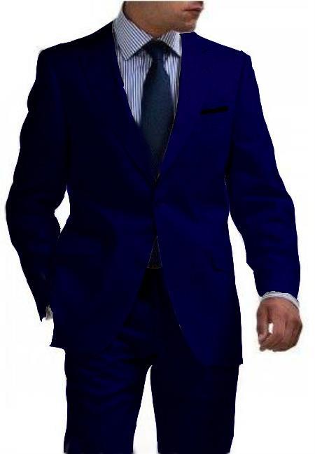 Mens Lightweight Suit - Summer Dress Suits - Navy Blue