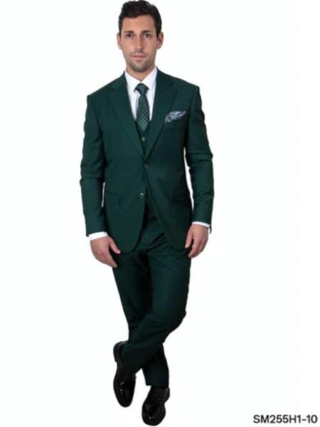 Stacy Adams Suit Hybrid Fit Suit Green
