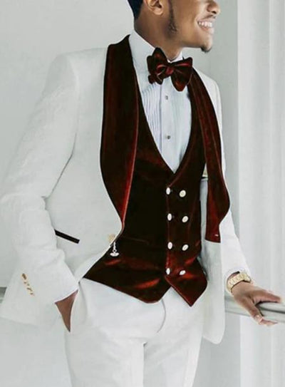 White Groom Tuxedo