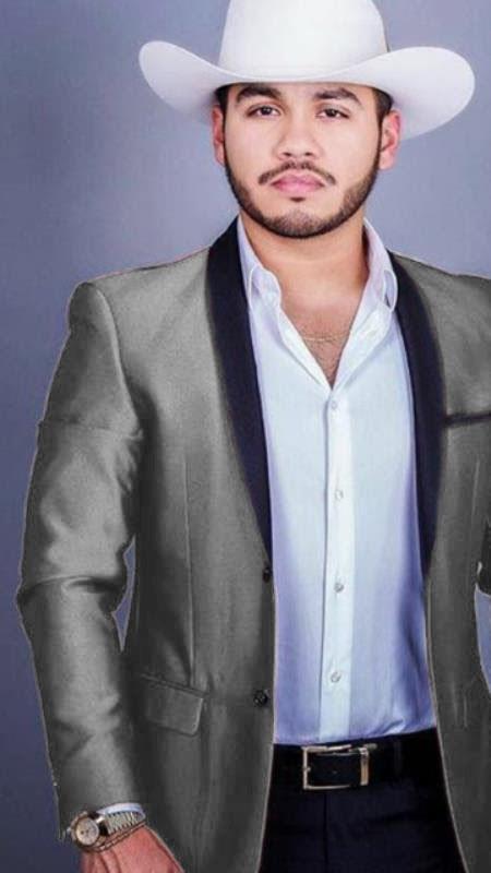 Light Grey Cowboy Wedding Tuxedo