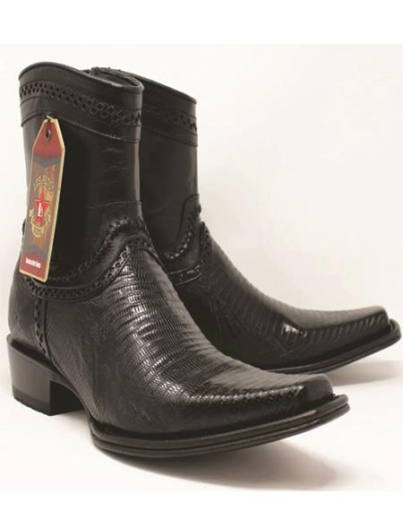 Botines Cortos para Hombre de Piel de Armadillo Lizard Original