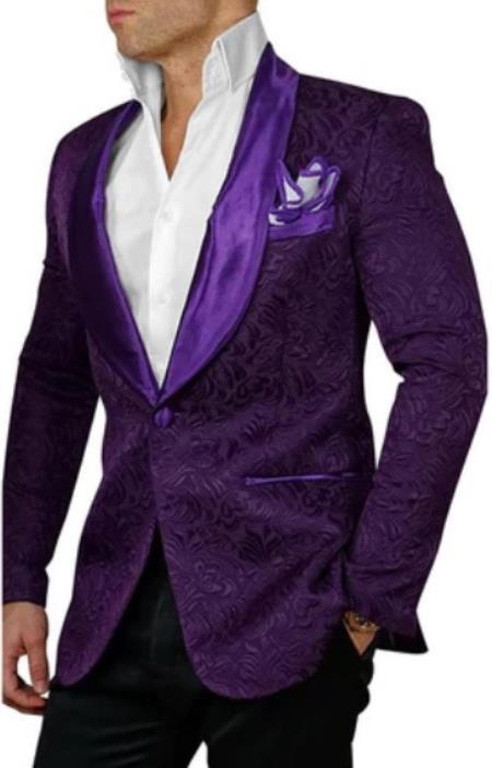 Black And Silver Blazer - Paisley Black And White Tuxedo With Matching Bowtie