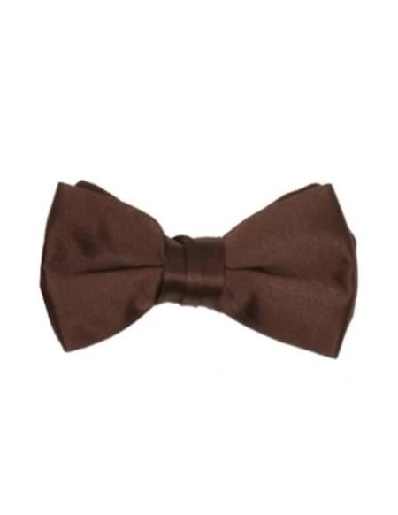 SKU#JA61027 Mens Formal - Wedding Bowtie - Prom 2026 Chocolate Brown Bowtie