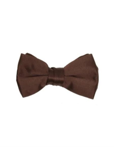 SKU#JA61043 Mens Formal - Wedding Bowtie - Prom 2026 Chocolate Brown Bowtie