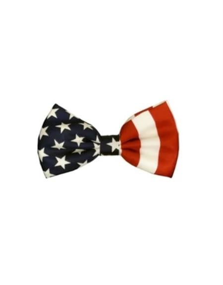 Mens Formal - Wedding Bowtie - Prom 2026 American Flag Bowtie