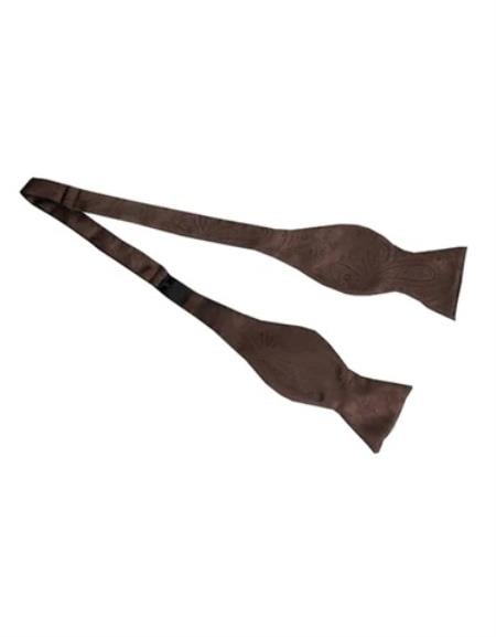 SKU#JA61054 Mens Formal - Wedding Bowtie - Prom 2026 Brown Bowtie