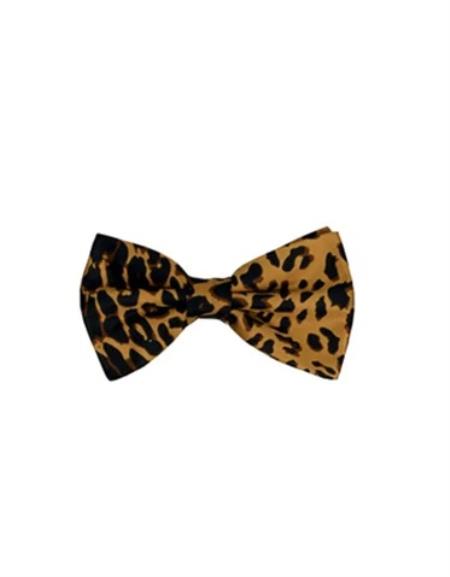 Mens Formal - Wedding Bowtie - Prom 2026 Cheetah Print Bowtie