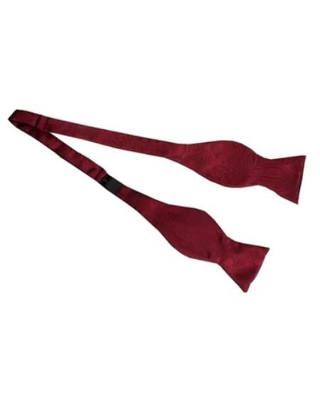Mens Formal - Wedding Bowtie - Prom 2026 Burgundy Bowtie