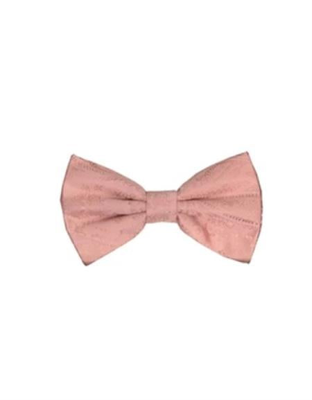 Mens Formal - Wedding Bowtie - Prom 2026 Pink Paisley Bowtie