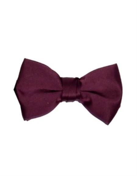 Mens Formal - Wedding Bowtie - Prom 2026 Deep Plum Bowtie