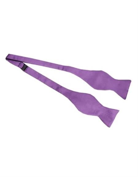 Mens Formal - Wedding Bowtie - Prom 2026 Lavender Self-Tie Bowtie