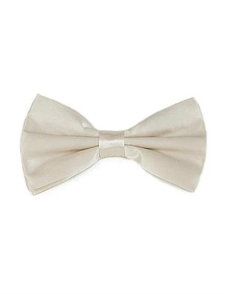 Mens Formal - Wedding Bowtie - Prom 2025 Champagne Bowtie