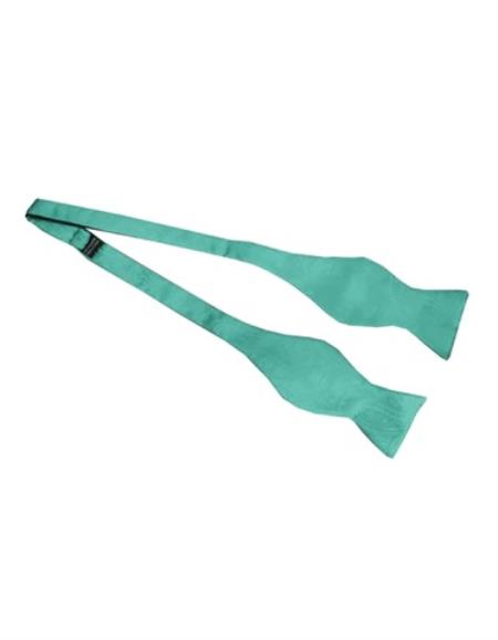 Mens Formal - Wedding Bowtie - Prom 2026 Mint Green Paisley Self-Tie Bowtie