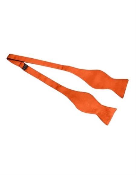 Mens Formal - Wedding Bowtie - Prom 2026 Orange Self-Tie Bowtie