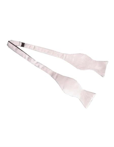 Mens Formal - Wedding Bowtie - Prom 2025 Pink Self-Tie Bowtie