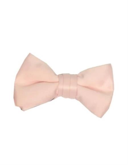 Mens Formal - Wedding Bowtie - Prom 2026 Peach Pre-Tied Bowtie