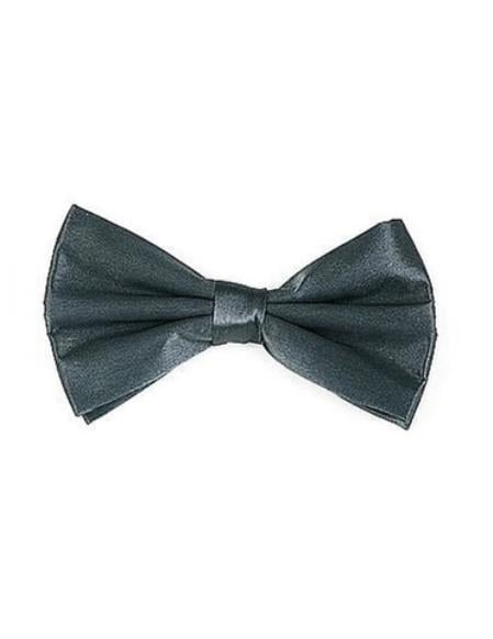 Mens Formal - Wedding Bowtie - Prom 2026 Charcoal Self-Tie Bowtie