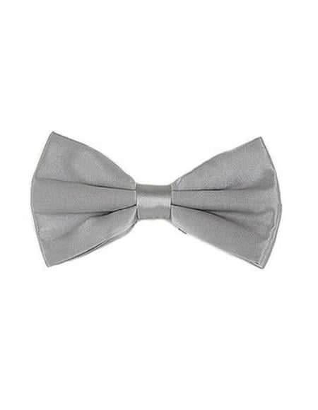 Mens Formal - Wedding Bowtie - Prom 2026 Grey Pre-Tied Bowtie