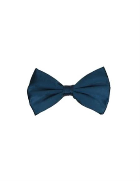 Mens Formal - Wedding Bowtie - Prom 2026 Deep Teal Pre-Tied Bowtie