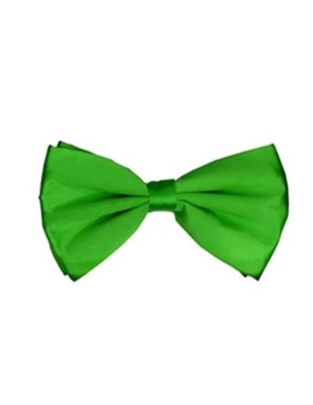 Mens Formal - Wedding Bowtie - Prom 2026 Apple Green Pre-Tied Bowtie