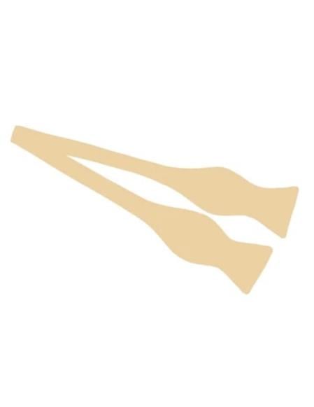 Mens Formal - Wedding Bowtie - Prom 2026 Tan Self-Tie Bowtie