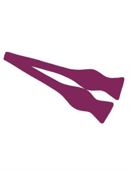 Mens Formal - Wedding Bowtie - Prom 2026 Dark Fuchsia Self-Tie Bowtie