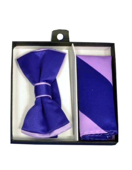 Mens Formal - Wedding Bowtie - Prom 2025 Purple and Lavender Bowtie