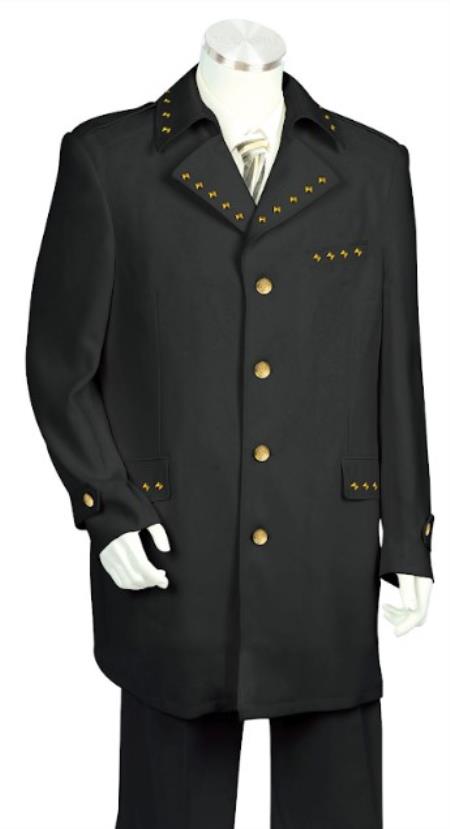 Mens Suits With Gold Buttons - Rust - Copper main image 1